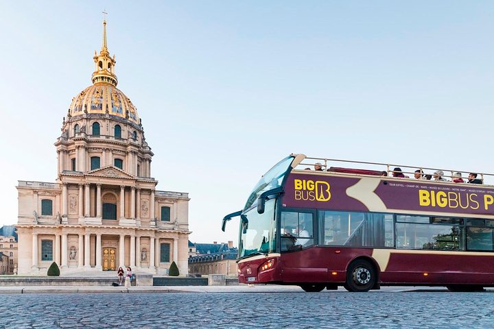 Paris Big Bus Hop-On Hop-Off Tour including Seine River Cruise