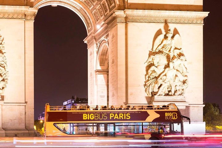 Paris Big Bus Hop-On Hop-Off Tour including Seine River Cruise